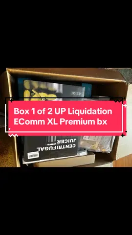This is box #1 of 2 on the EComm XL Premium @UpLiquidation #mysterybox 