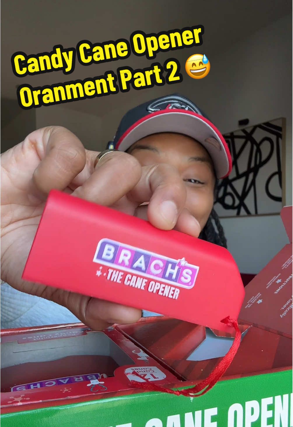 Back again with the Brach’s Candy Cane Opener Ornament  — Y’all’s comments on my viral video were too good not to respond to! BRACH’S Cane Opener launches Nov 17 at 7pm ET—only $5 + free candy canes! Available ONLY at TheCaneOpener.com  