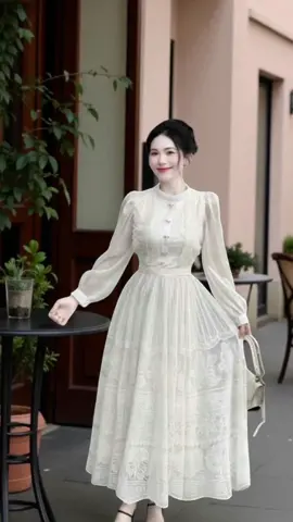 #CapCut váy ren dáng dài tiểu thư #váy_ren_dạm_ngõ #váy_trắng_tiểu_thư #váy_dài_cô_dâu_xinh #đầm_ren_thanh_lịch 