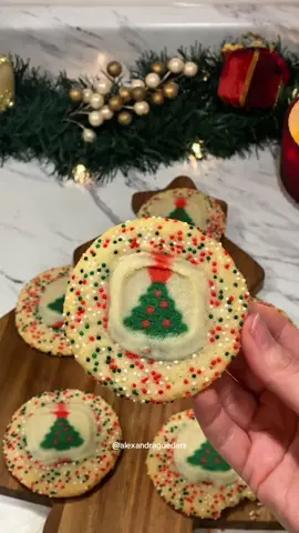 double stacked Christmas cookies 