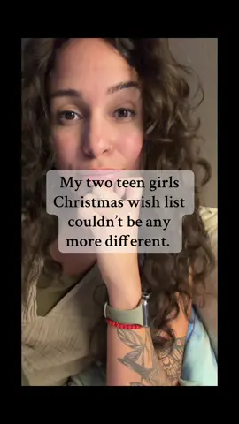 Two teens, two personalities, two Christmas lists that could NOT be more different. #MomLife #TeenGirls #ChristmasList #HolidayPrep #GirlMom    