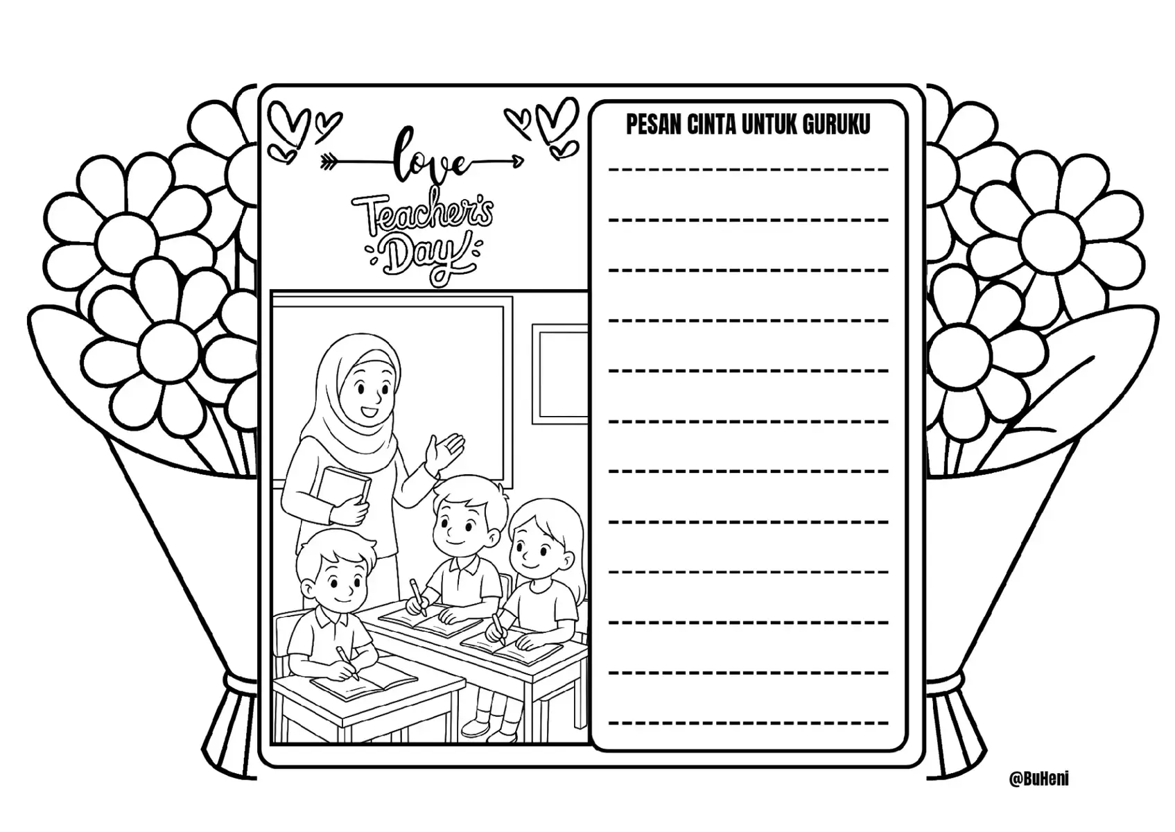 ✂️🎨 Surat Lipat Hari Guru — Diwarnai, Gunting, & Lipat! 🎨✂️ Ide kreatif untuk anak-anak membuat surat spesial Hari Guru! Bisa diwarnai dulu, lalu digunting, dan terakhir dilipat jadi kartu manis untuk guru tercinta. 💌🌸 Simple, cantik, dan mudah ditiru di kelas maupun di rumah. Selamat Hari Guru untuk bapak/ibu guru yang selalu menginspirasi! 👩‍🏫👨‍🏫💖 #HariGuru #SuratLipat #DiyCraft #KreatifAnak #buheniadiwerna 