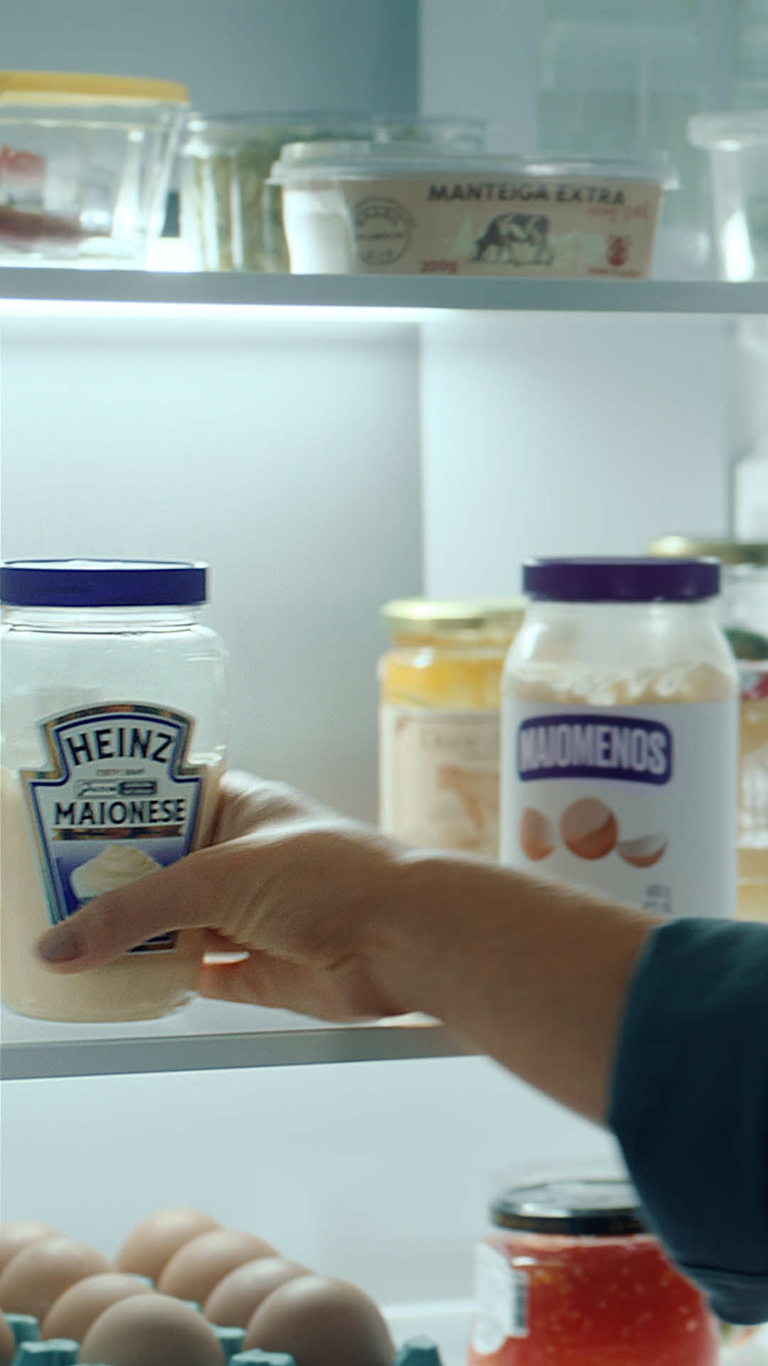 Quando você prova maionese Heinz, não tem volta. Você descobre o sabor que a maionese tem que ter. Aí, não tem jeito, todas as outras maioneses viram… maiomenos!