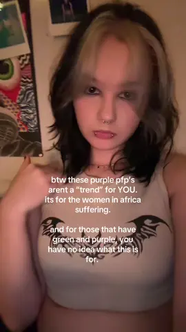 it genuinely has be baffled that this got turned into something it never was. this is the true purpose of the purple profile pictures. its to raise awareness that 15 women are killed in africa everyday. its to declare this violence a national emergency. go sign and (if you can) donate to the actual cause instead of twisting this movement! (link is in my bio) #fyp #purplepfp #southafrica #violence #awareness 