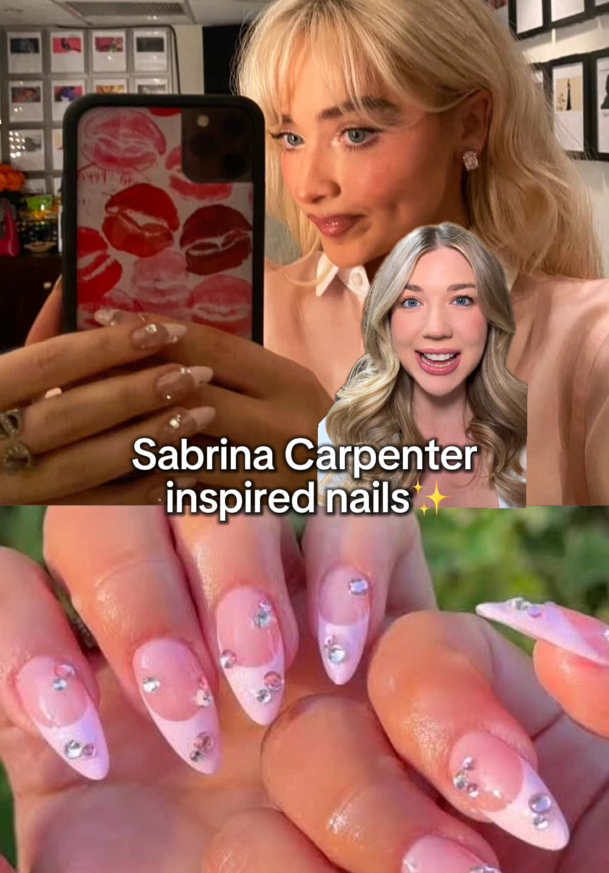 Sabrina called us cute & I’ll never shut up about it @OPI @LANGTON PR #sabrinacarpenter #nails #shortnsweettour 