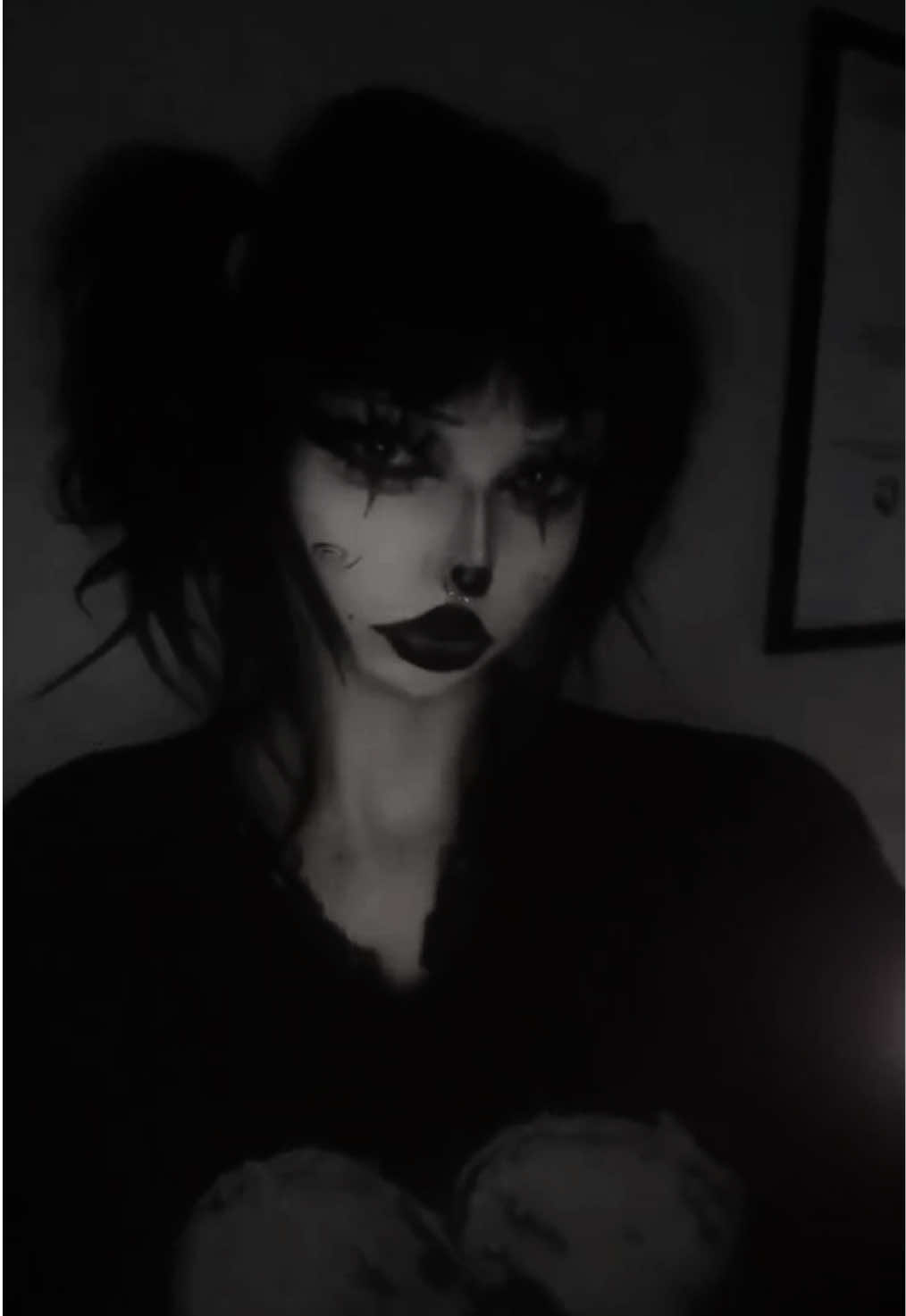 since people wanted it without the caption  #fyp #alt #goth #trending #clownmakeup 