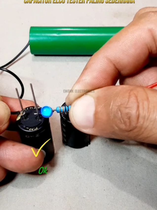 Cara termudah untuk bisa menguji capaitor elco bipolar . #capacitor #test #caramudah #creative #fyppppppppppppppppppppppp 