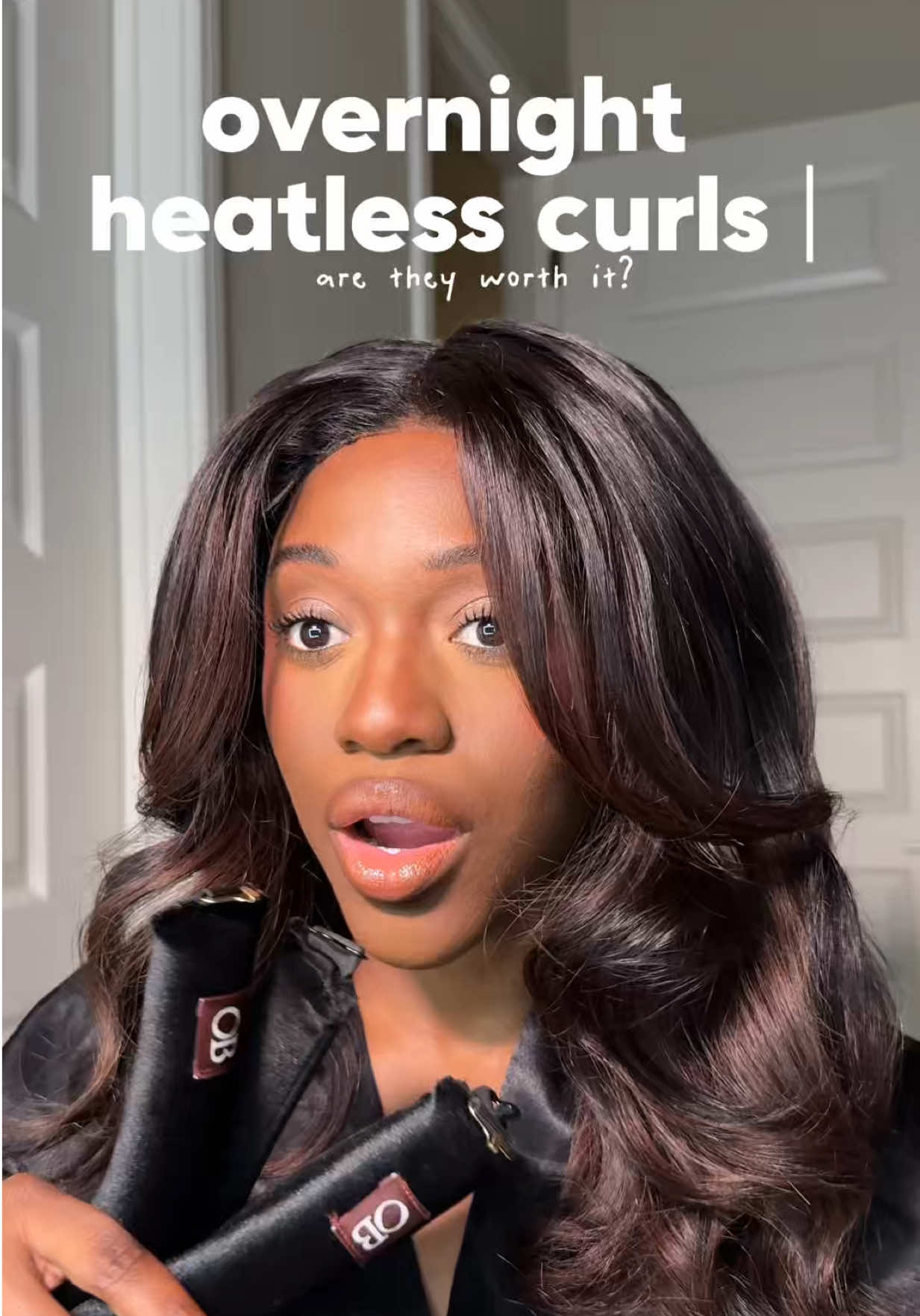 Overnight blowout rods are going to give me bombshell curls every time ✨ @Overnight Blowout  #overnightblowout #dallashair #hairtutorial #heatlesscurls #blowouthair 
