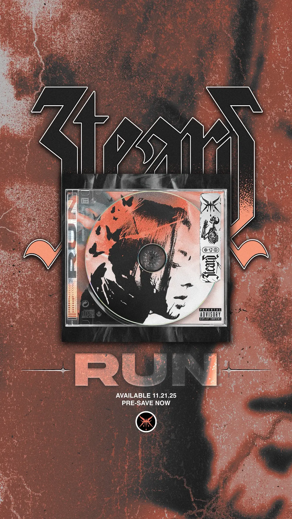 “RUN” New single drops this Friday, November 21st. Pre-save now — link in bio. #johnny3tears #j3t #rockmusic #fyp 