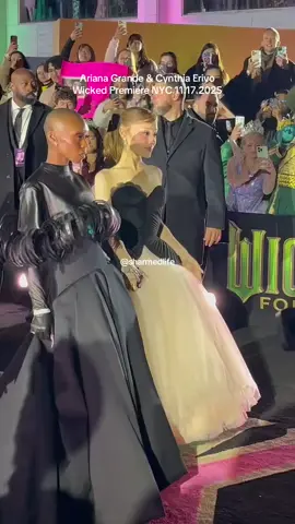 Ariana Grande & Cynthia Erivo at the @Wicked: For Good Premiere in NYC 11.17.2025. #ariandagrande #cynthiaerivo #wicked #wickedmovie #wickedforgooc