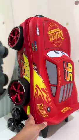 Mochila Escolar Infantil com Rodinhas Relâmpago McQueen 3D Carros Menino MaxToy #mochilaescolar #mochilainfantil #mochilacarros