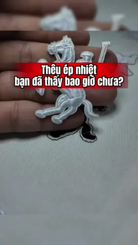 Logo Thêu cũng ép lên vải được  #theulogo #temtheoyeucau #mayepnhiet #decalnhiet #logotheu 