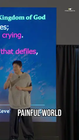 The world that we live in is painful, life is hard, people can be cruel. People say how can a loving God create a world like this? The world is this way because he chose to limit his power by allowing us to have free will. Before sin entered the world through Adam, there was no pain, sorrow, or loss. Due to Adam’s sin, we became cursed. Is it unfair that we got cursed through Adam’s mistake? Romans 5:12-21 says Jesus made up for it.  And when this world passes, God will restore his perfect kingdom where there will be no more pain or sorrow.  #christian #jyp #christiantiktok #jypark #firstfruits 