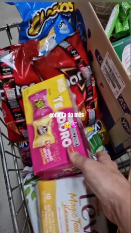 compra do mês 🙌💞 #compradomes #compranomercado #satisfying #donadecasa #fyp 