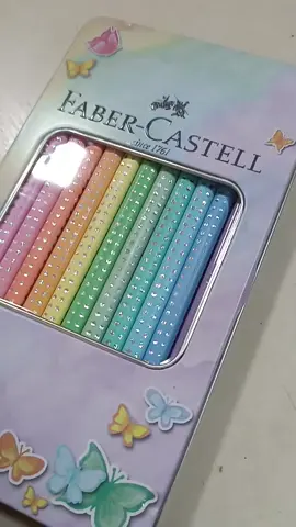 🛍 Lápis de Cor Faber-Castell Pastel 12 Cores com Lata #lápis #fabercastell #materialescolar #compras #shopeebrasil 
