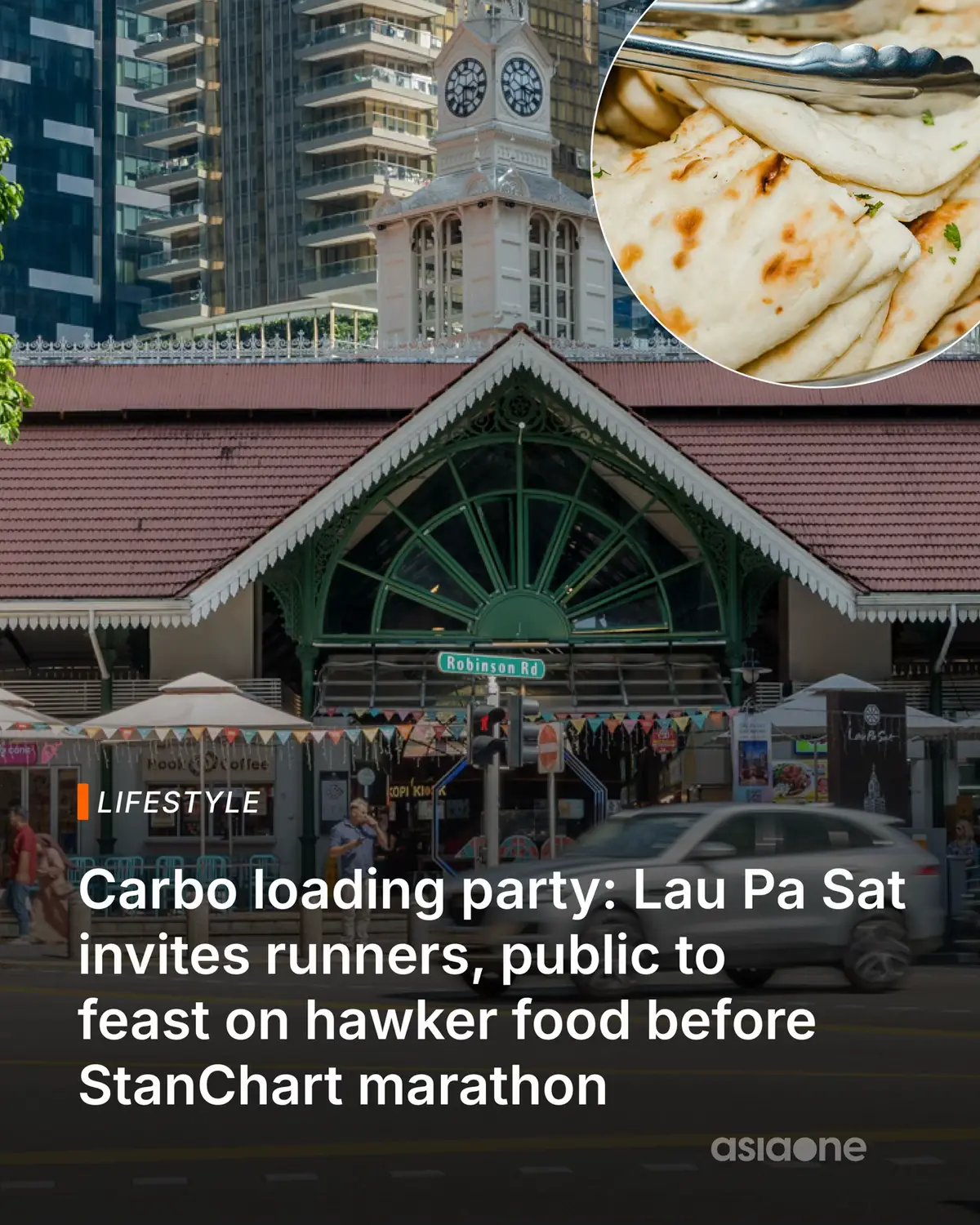 Whether you're a big fan of hawker food or a marathoner looking to fuel up before your run, here's some good news!⁠ ⁠ #sgnews #Singapore #Lifestyle #Marathon #Food 📸: Unsplash (Inset)