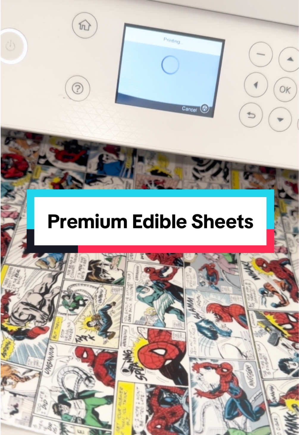 Premium edible sheets to help bring your cake designs to life #cakedecorating #ediblepaper #edibleimages #tiktokshopblackfriday #tiktokshopcybermonday 