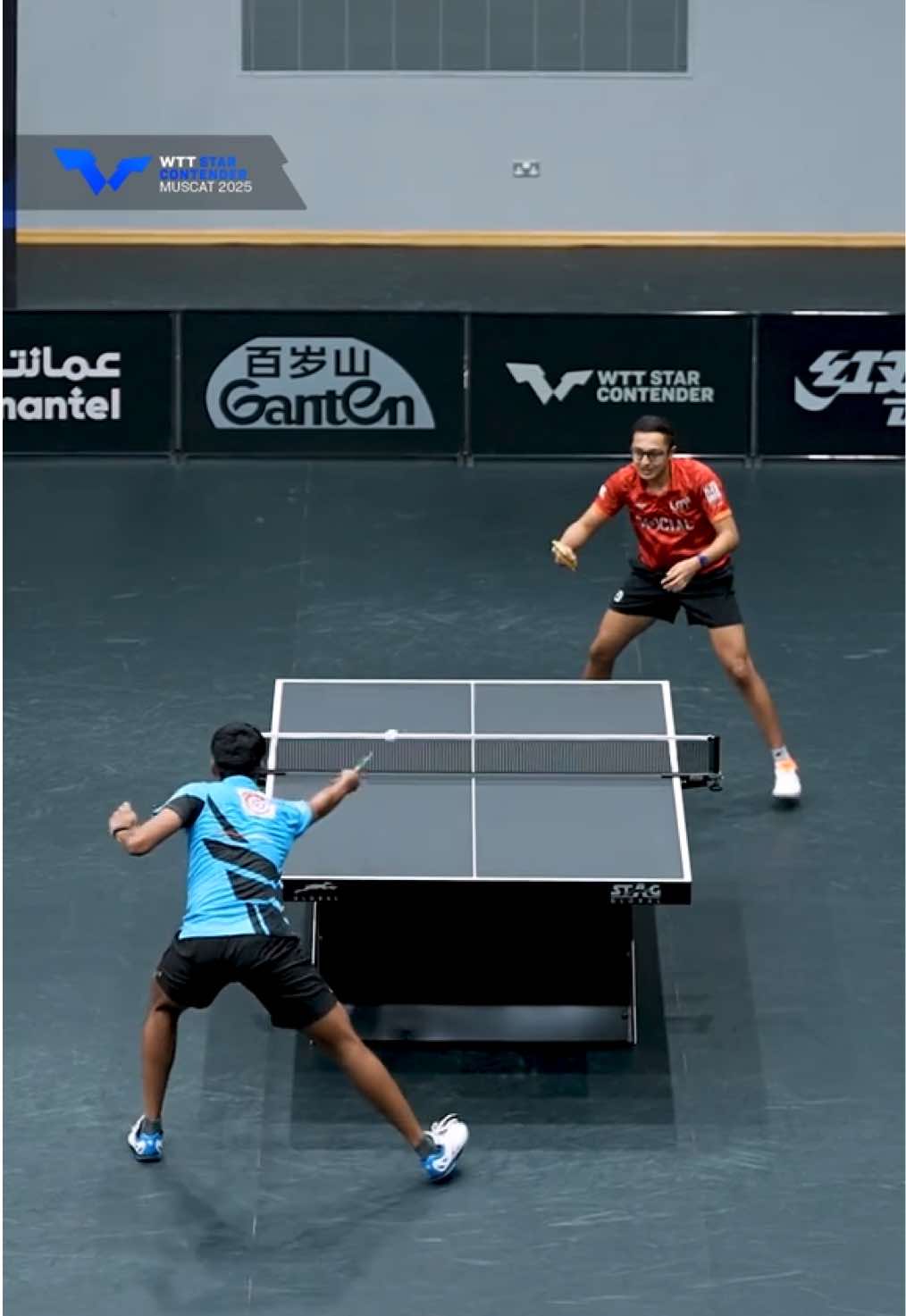 A must-watch on repeat! 🙂‍↕️🔁 #WTTMuscat #TableTennis