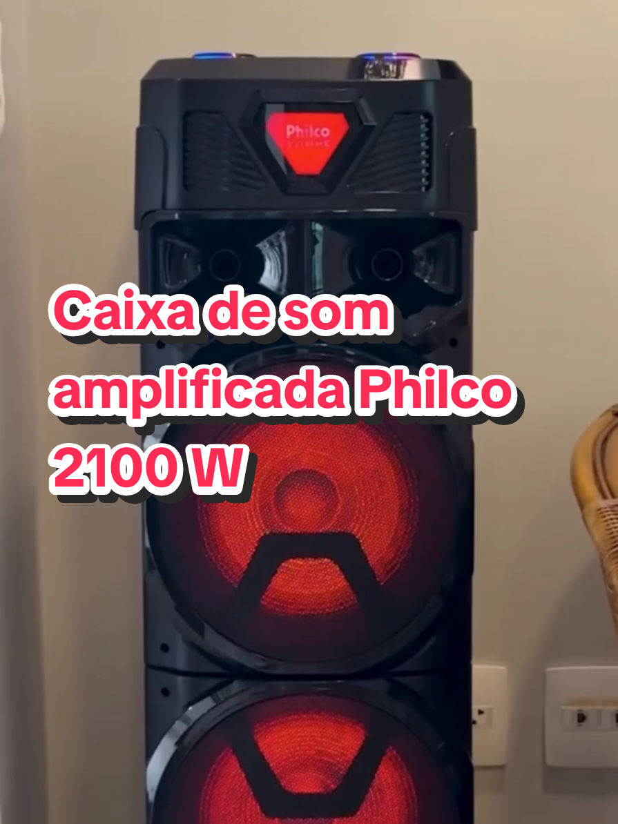 Caixa de som amplificada Philco 2100 W 💥 #acheinashopee #qualidade #✅️🥰 