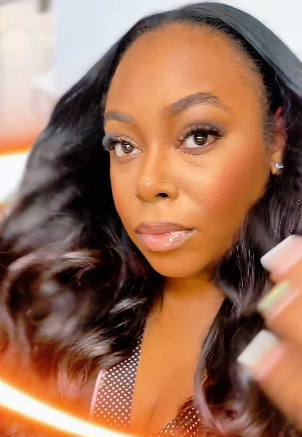 Makeup Monday, but make it fall glam nude lips, bronzed cheeks, and cozy vibes only. #FallMakeupLook #MakeupLover