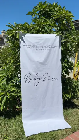 Winnie the Pooh themed baby shower, so we decided on a linen welcome sign ✨ DM to order! #luxegoddesscrafts #welcomesign #babyshower #winniethepooh #winniethepoohbabyshower 