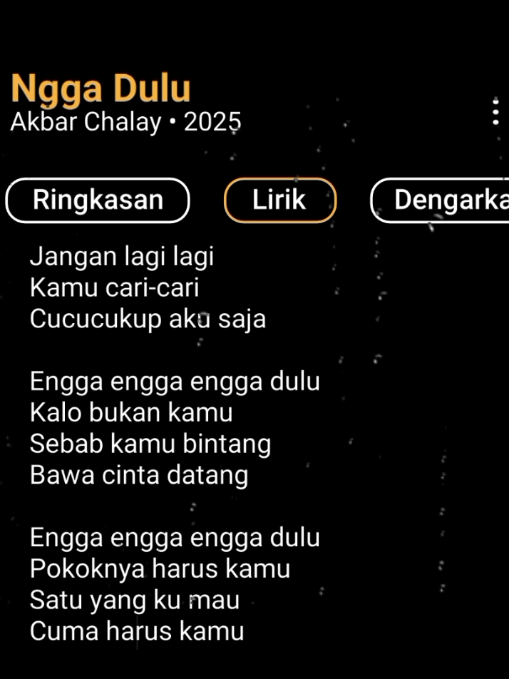 ngga dulu 🎧🤪🤙  - - - - #lyrics #dowlyrics #trend #lyricsvideo #fyp 