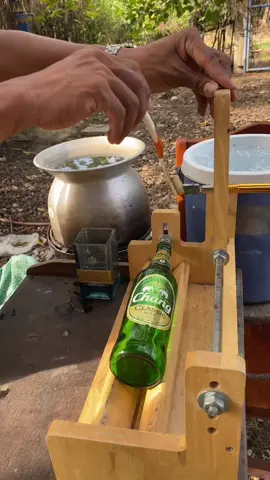 #roj8988 #แก้วตัดจากขวด #DIY #glass #bottle 