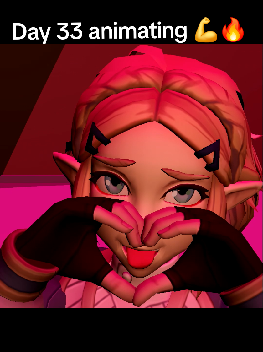 I animate zelda facials. Had to animate a quick zelda shot today... #34 #zelda #animationmeme #fyp #trending 