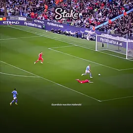 Guardiola reaction 💀 #halland #guardiola #fyp #reaction 