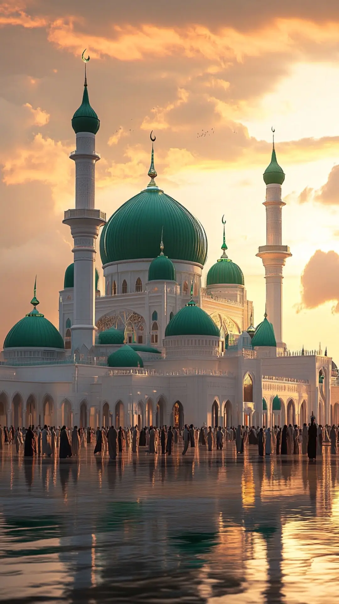 madinah munawra  Madinah, the City of the Prophet, shines brightA beacon of faith,where lslam's history takesflight The Masjid an-Nabawi, a mosque of grandeur andmight Where the Prophet Muhammad's tomb is asacred sight The city's streets are lined with date palms, greenand tall A tranquil oasis, where faith and peace enthrallMadinah's rich history and heritage are palpableand realMadinah's rich history and heritage arepalpable and real A place where Muslims from all over the world come to feel The city's warm hospitality and welcoming smileMake it a place of pilgrimage, worth traveling along while #plztiktokteamdontunderviewmyvideos #foryoupage  