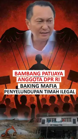 Bambang Pati Jaya (BPJ), Anggota DPR RI, diduga menjadi pelindung mafia tambang timah ilegal. Karena khawatir penertiban tambang ilegal mengganggu bisnisnya, BPJ bekerja sama dengan preman lokal Batara untuk memicu keributan di PT Timah, lalu muncul sebagai “pahlawan kesiangan”. Selama ini BPJ justru menikmati keuntungan dari rantai timah ilegal, menekan harga masyarakat, memanfaatkan celah PT Timah, dan melalui Perusahaannya -  PT PMM (hanya memiliki IUP), BPJ membeli tailing untuk diolah menjadi zirkon, elminite, monazit, hingga timah. #savebabel #mafiatambang #tambangilegal #berantaskorupsi