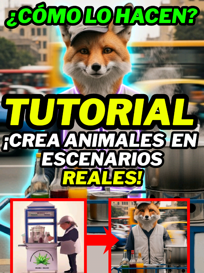 Te enseño: Cómo poner a los animales IA con carritos reales #Viral #videoviral #tutorial #tiktok #TikTokLIVE 
