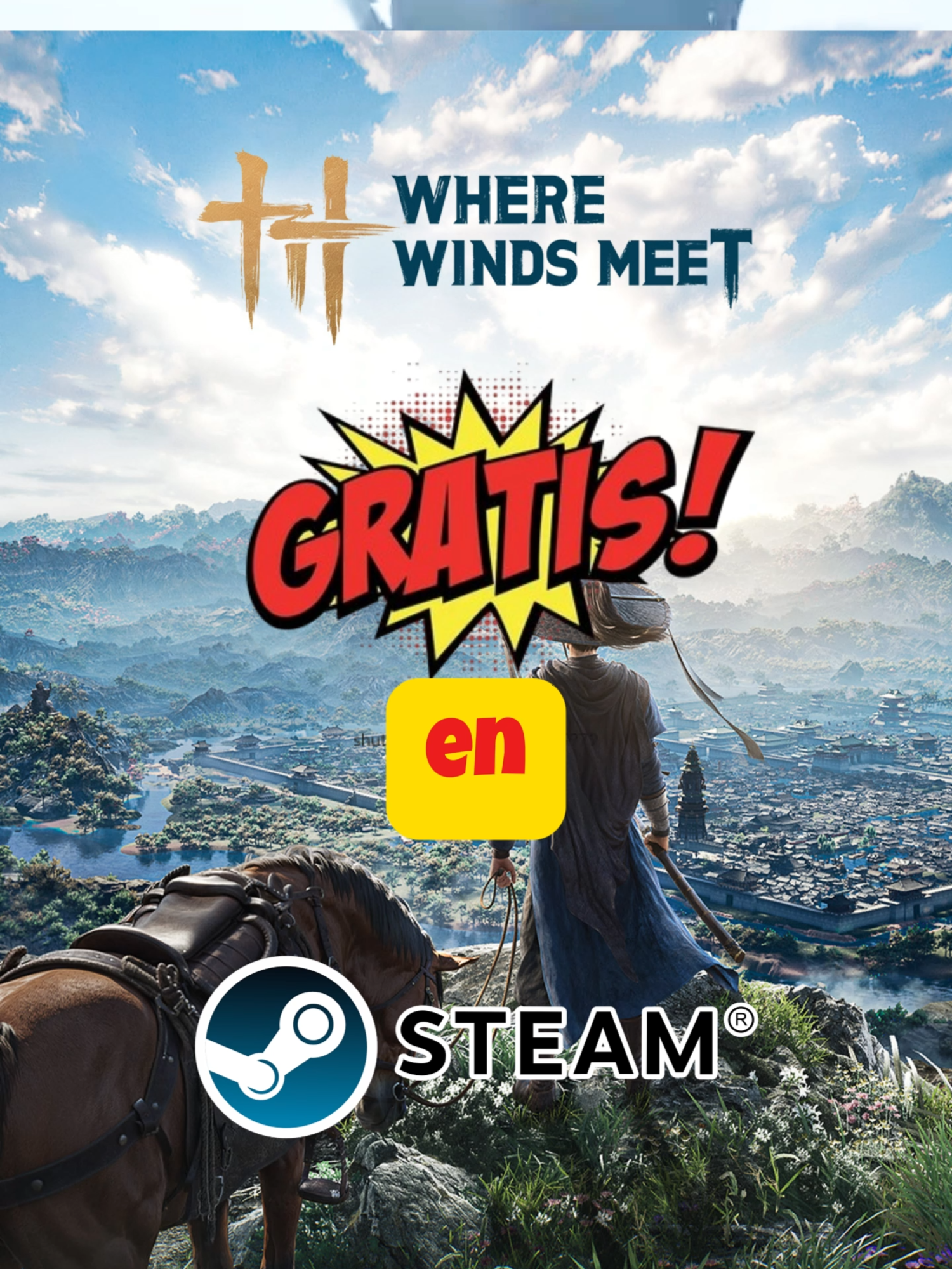 JUEGO CHINO GRATIS EN #STEAM ... WHERE WINDS MEET es un juegazo gratis que ha llegado a PC , #PS5! #juegos #shorts #tiktokgaming #gratis #fypp