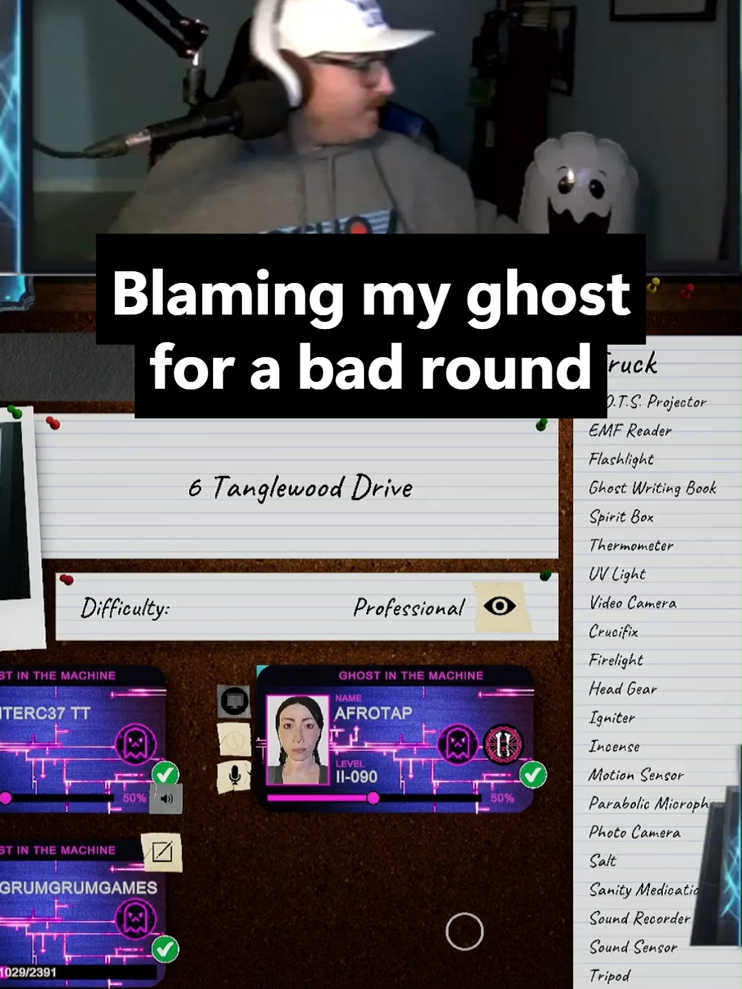 Friendly - Made with ClipchampCmon Ghostie help me out a bit @theafrotap @hunterc37.tt  #Phasmophobia #GhostHunting #gaming #funny #fyp #ps5 #viral