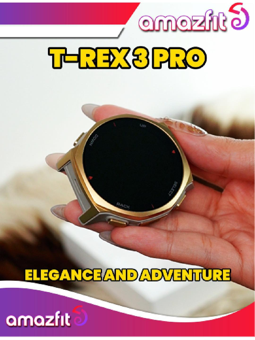 The Amazfit T-Rex 3 Pro is built for the extremes. With dual-frequency GPS, ultra-rugged military-grade durability, and a bright 1.43” AMOLED display, it keeps you confident on every trail. From deep forests to demanding workouts, this watch is engineered to perform where others can’t.	 #TeamAmazfit #Amazfit #Amazfitph #TRex3Pro #ActiveLiving #smartwatch#DiscoverAmazing #sports #extreme #techph #outdoorwatch #TrekWithTRex3Pro