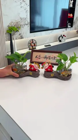 Combo Chú Tiểu bình thủy canh decor Tết #tet2026 #decortet #trangtritet #phukientet #viral 