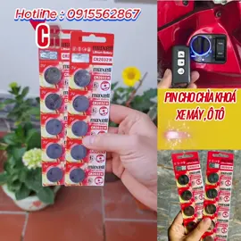 Pin chìa khóa xe máy – thay 1 cái dùng cả năm! Nhấn nút nhạy – mở khóa mượt – không lo hết pin giữa đường!