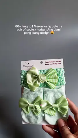 ang cuteee cute cuteeee. #3dsocks #turbanheadband #hairband #pairsofsocks 