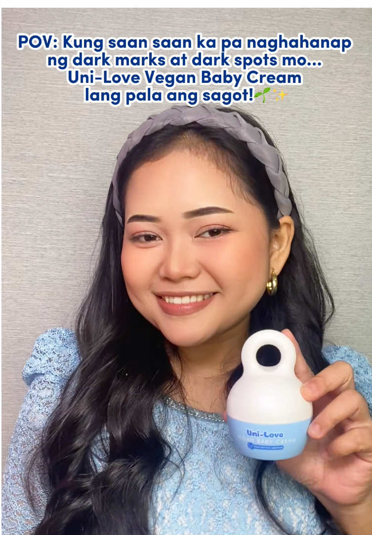 Looking for safe and gentle cream for lightening your dark spots or marks? Uni-Love Vegan Baby Cream is the one! ☝️ #uniloveph #unilove #UniloveQualityandTrustedBabyBrand #babytiktok #babytok 
