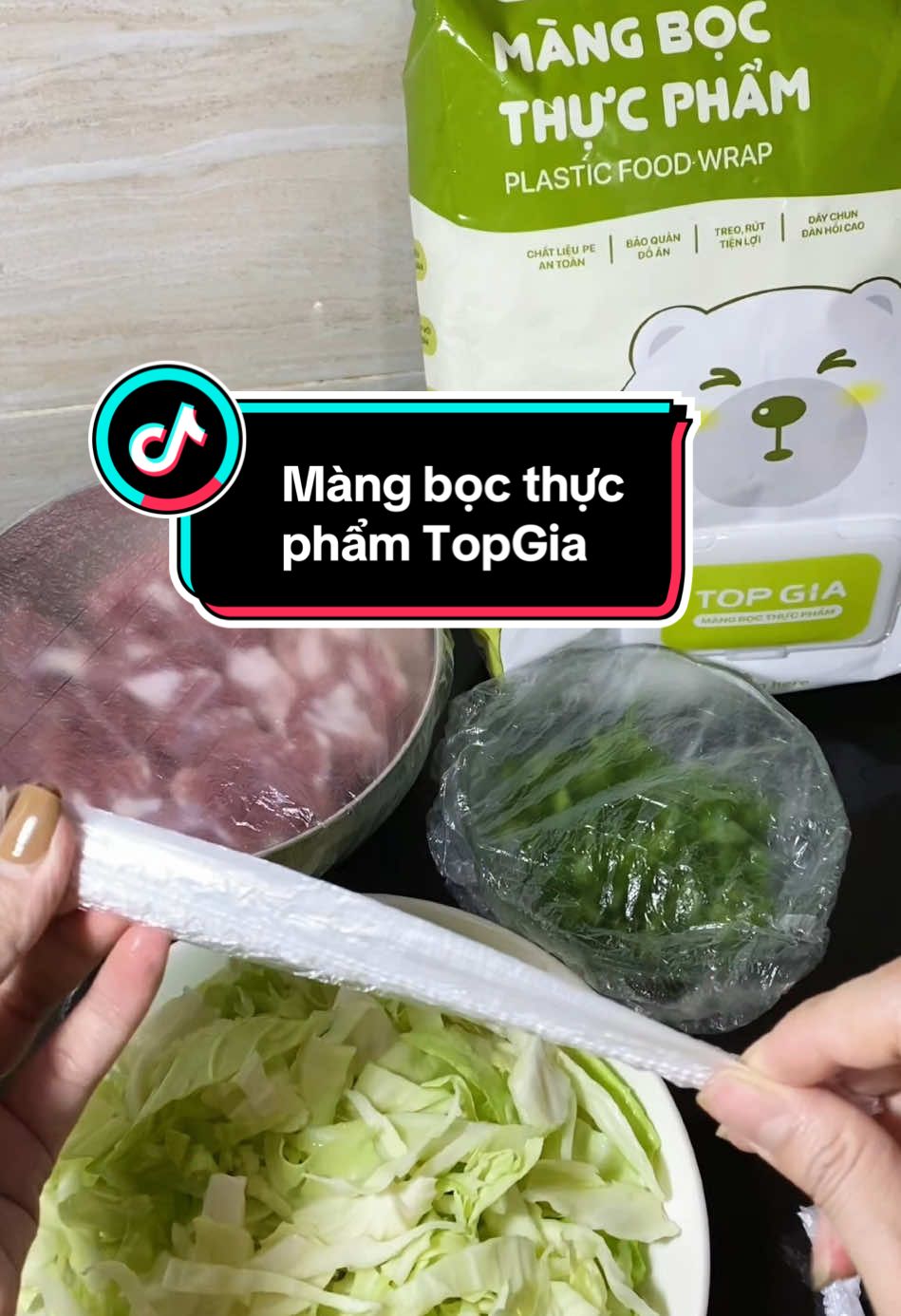 Màng bọc thực phẩm TopGia size to rộng rãi Sài cực kì thích nha ce! #topgia #mangbocthucpham #giadungtienich #xuhuong 