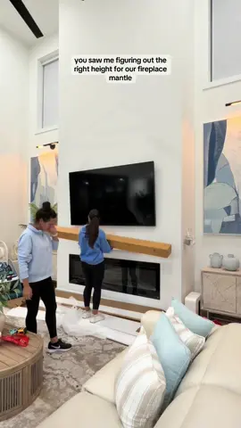 First Christmas with a real mantle… and our very first time hanging stockings on one. ✨ Keeping it simple this year with layered garland, twinkle lights, and all four stockings in their new home. Can’t wait to see this space next to our 12 ft tree.