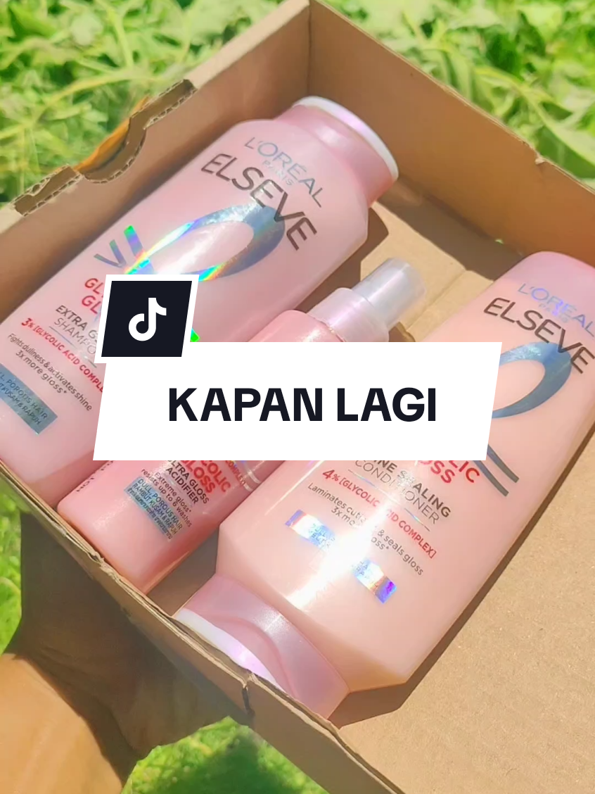 #rambutsehatberkilau #lorealparishaiecareid #haircare #elseveglycolicglossid #glasshair @L'Oreal Paris Haircare 