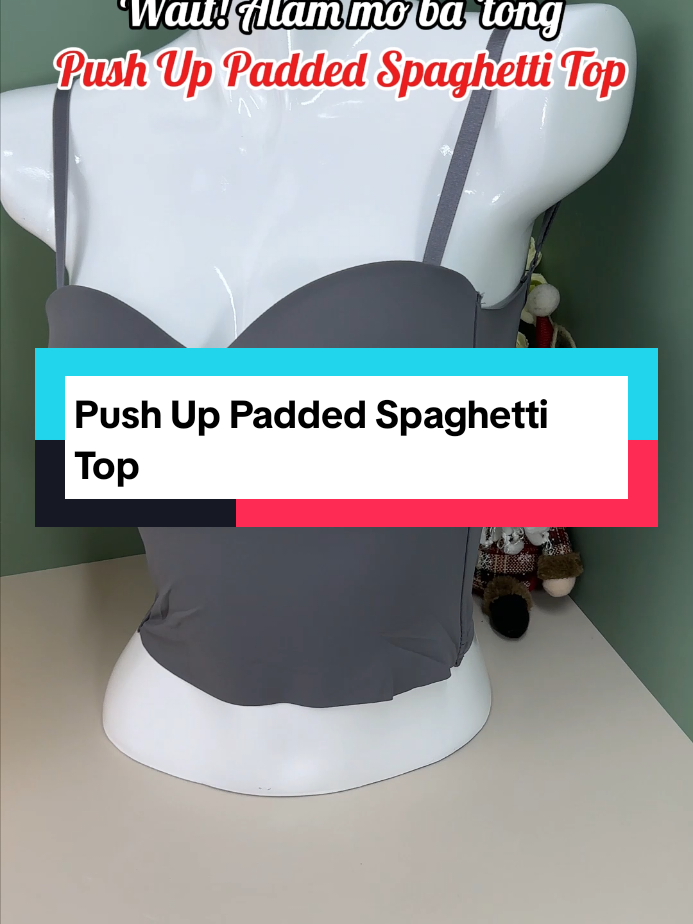 Push Up Padded Spaghetti Top #boointimates #fyp #trending #pushubra #womenbra 