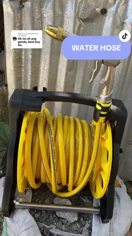 Replying to @Arnel_Reyes Water Hose Storage Set Reel Carwash sobrang organize pag may ganito #hose #waterhose #carwash #gardenproject #heavydutyhose 