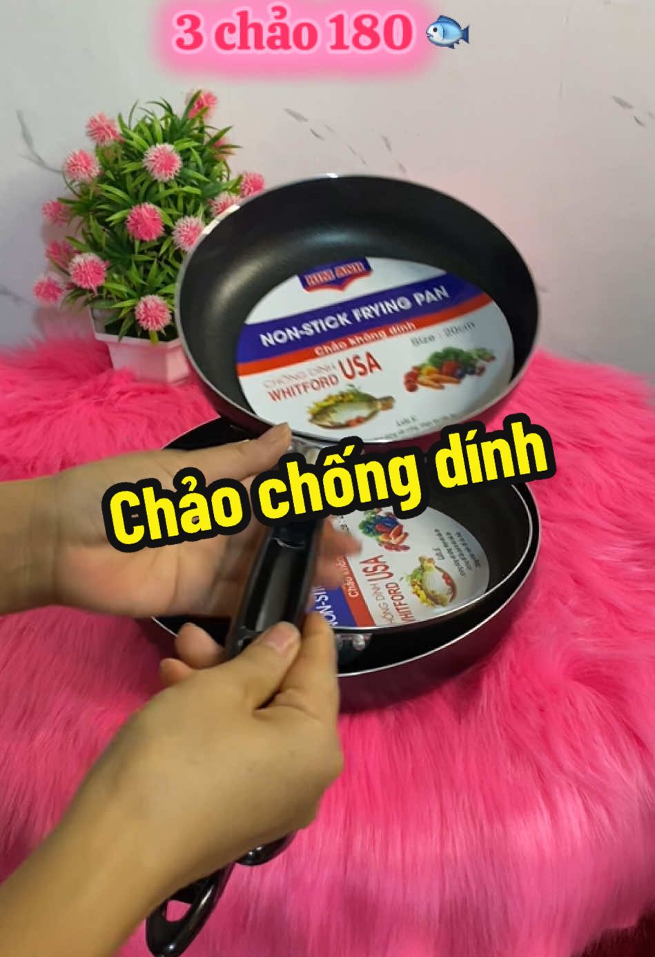 Combo 3 chảo chỉ 180 🐠 #xh #xuhuong #chaochongdinh #xuhuongtiktok #xuhướng #chao 