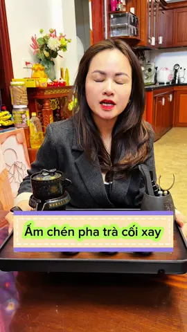 Ấm chén pha trà cối xay 9 món. #amchenphatracoixay #amchenuongtra #xuhuongtiktok #tienichgiadinh #thuysansale1987 