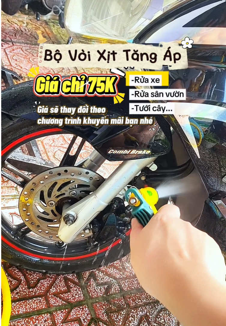 Bộ vòi xịt tăng áp, rửa xe, rửa sân, tưới cây rất tiện lợi #voixitvesinh #voixitruaxe #vòi #voixittangap #voitangap 
