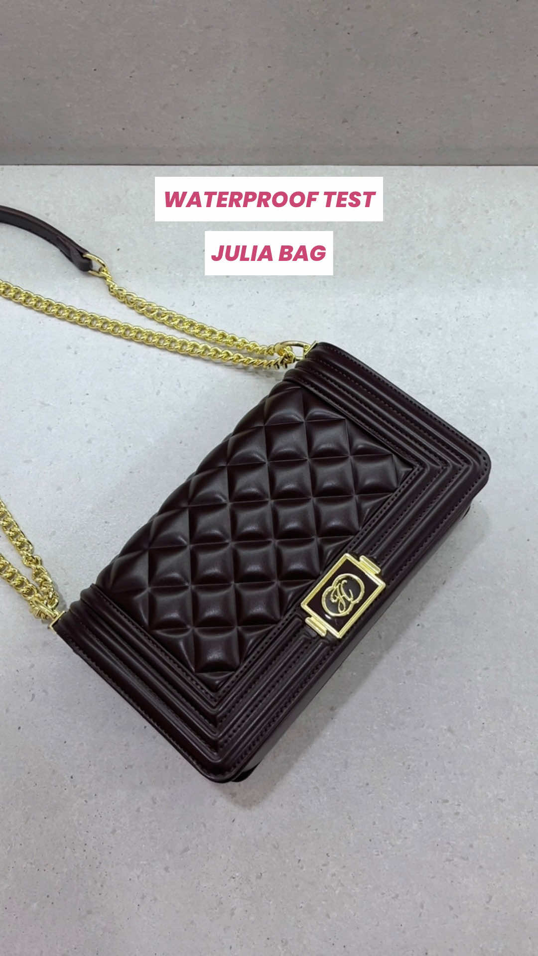 Waterproof test : Julia Bag💧 #JimsHoney #WIBGAJIAN #PromoGuncang1111 #GajianSale #taswanita 