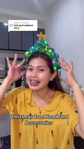 Replying to @ Christmas Tree Headband Accessories for Christmas 