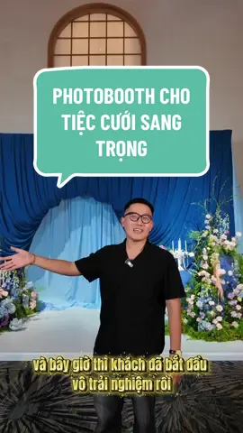Đám cưới mà không có photobooth là thiếu vui lắm đó nha. Chụp nhanh có hình liền, đặc biệt đẹp mê luôn #photobooth #weddingphotobooth #tochucsukien #tochuctieccuoi #trangtritieccuoi 